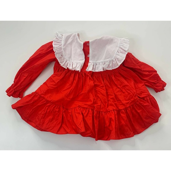 Vintage MINI WORLD Baby Long Sleeve Dress 12M